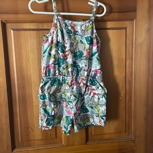 Toddler girls, animal, print romper